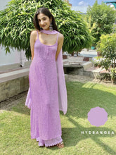 Floral Palette Chikankari Strappy Kurta Sets (Set of 3)